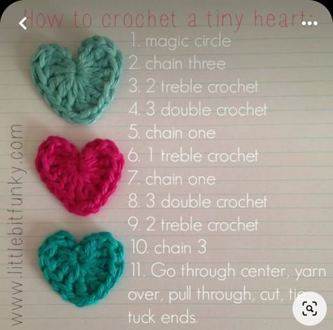 Teen Diy, Crocheted Hearts, Crochet Valentine Patterns, Crochet Diy Tutorial, Crochet Hearts, Crochet Heart Pattern, Heart Crochet, Crochet Stitches Guide, Crochet Tutorial Pattern