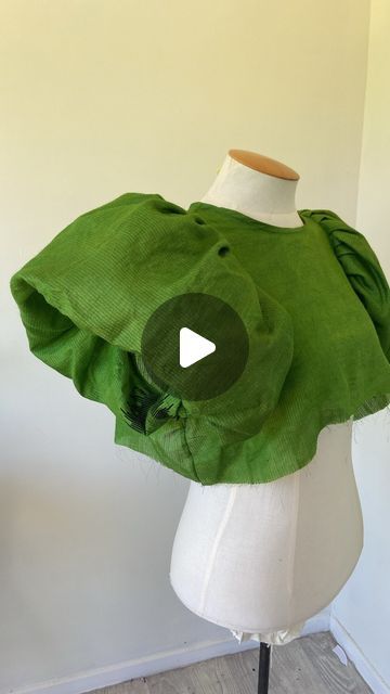 Olivia Hayward ⚡️Slow Fashion on Instagram: "It’s like a shoulder pad- but more fun   Sometimes called a sleeve head, I call it a rugby ball because the folded tulle resembles one🤷🏻‍♀️🤷🏻‍♀️🤷🏻‍♀️  If the tulle is going to be against the skin you can make a little cover baggie for it.   In this instance I’ve sandwiched it in between the layers of silk (wrong sides together) and trimmed and finished the seam with bias binding.   The more structure your tulle has the more puff you will get. You could also use some spare taffeta or organza.   Here for the questions!  Xx O  #sewing #upcycling #slowfashion #oneofakindclothing #madeinaotearoa #sustainablefashion #sewinginspo #ethicalluxe #puffysleeves #puffsleeves #sewingtips #tulle #tullesleevehead #sleevehead" Sleeve Tutorial, Sleeve Patterns, Sewing Upcycling, Rugby Ball, Tulle Sleeves, Bias Binding, Puffy Sleeves, Sleeves Pattern, Sewing Hacks