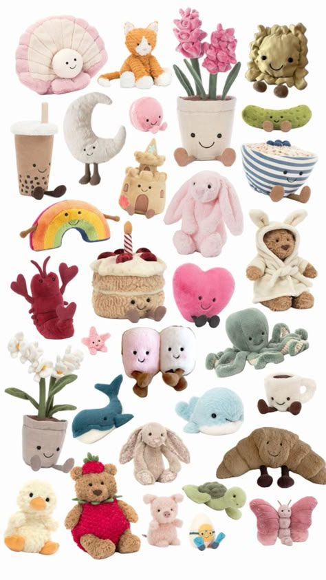 Cheap Jelly Cats, Lily + Core + Aesthetic, Surf Room Decor, Birthday Haul, Jellycat Stuffed Animals, Jelly Cat, Jelly Babies, Toro Inoue, Stuff Animals