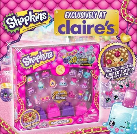 Shopkins Glamor Squad @ claires Shopkins Aesthetic, Shop Kins, Shopkin Dolls, Shoppies Dolls, Shopkins Toys, Shopkins Party, Bunny Mom, Moose Toys, Toy Cars For Kids