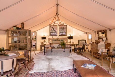 12 Ways of Looking at a Tent - Maine Home + Design Camping In Maine, Tent Living, Wall Tent, Glamping Resorts, Luxury Glamping, Glamping Site, Jacuzzi Outdoor, Canvas Tent, Tent Rentals