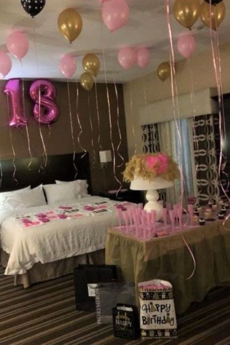 17 Doğum Günü, Hotel Birthday Parties, Birthday Sweets, 17th Birthday Ideas, Sleepover Birthday Parties, Big Letter, Birthday Goals, Hotel Party, Pink Birthday Party