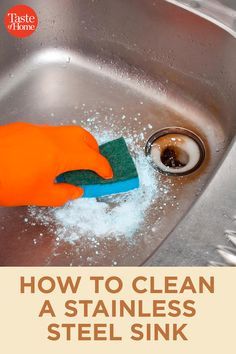 Cleaning Sinks Stainless Steel, Clean Sink Stainless Steel, Homemade Stainless Steel Sink Cleaner, Restore Stainless Steel Sink, How To Shine Stainless Steel Sink, How To Clean An Old Stainless Steel Sink, Best Way To Clean Stainless Steel Sink, Stainless Steel Cleaner Sink, How To Clean Kitchen Sink