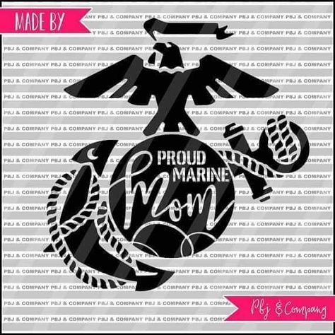 Marine Mom Svg, Marine Mom Tattoo, Marine Mom Quotes, Marine Corps Mom, Proud Marine Mom, Marine Corps Emblem, Usmc Mom, Marines Logo, Marine Wife