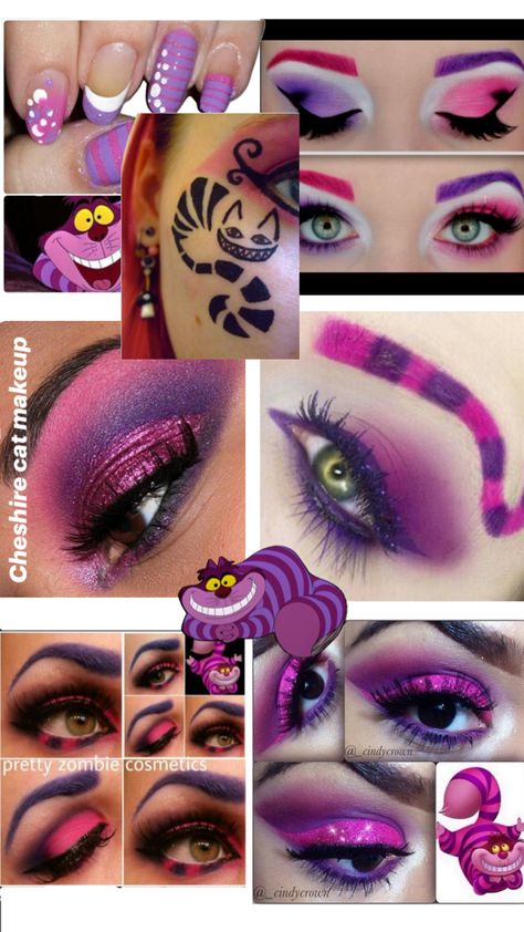 Cat Costume Makeup, Cheshire Cat Makeup, Cheshire Cat Halloween, Alice In Wonderland Makeup, Cheshire Cat Costume, Wonderland Makeup, Circus Makeup, Cat Halloween Makeup, Cat Makeup Halloween