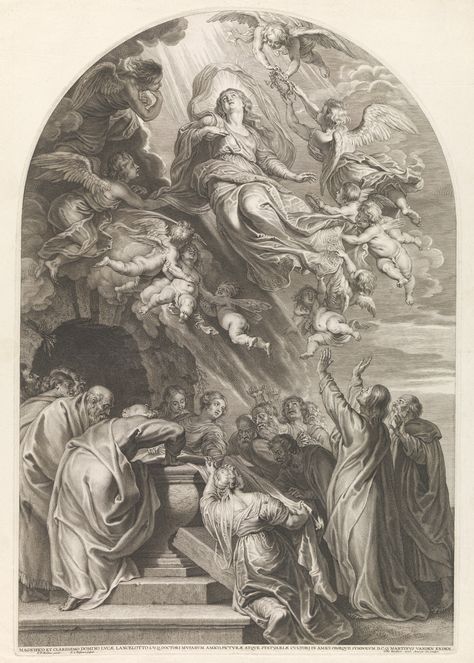 Assumption Of Mary, Maria Magdalena, Rennaissance Art, Peter Paul Rubens, Biblical Art, Print Artist, British Museum, Antique Prints, Photographic Prints