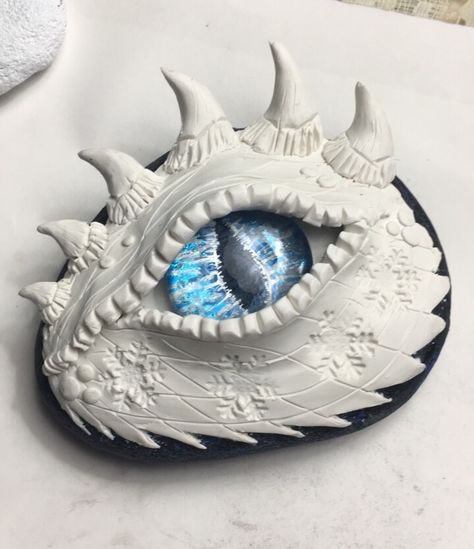 Check out my page if interested - Dragon Eyes and Daydreams Eye Sculpture, Dragon Project, Dragons Eye, Dragon Eyes, Polymer Clay Dragon, Dragon Crafts, Clay Dragon, Dragon Sculpture, Dragon Jewelry