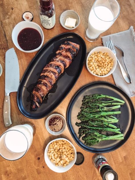 Joanna Gaines' Raspberry-Chipotle Pork Tenderloin — Studio Sheppard Chipotle Pork, Raspberry Chipotle Sauce, Raspberry Sauce Recipe, Joanna Gaines Recipes, Marinated Pork Tenderloins, Grilled Pork Tenderloin, Best Dinner, Pork Glaze, Tenderloin Recipes