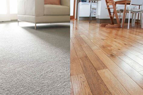 Comparing carpet vs. hardwood cost can help homeowners choose the best flooring option for their homes while also taking into account each product's strengths. Refinishing Hardwood Floors, Bob Vila, Carpet Installation, Best Flooring, Solid Hardwood Floors, Types Of Carpet, Bamboo Flooring, Best Carpet, Cost Saving