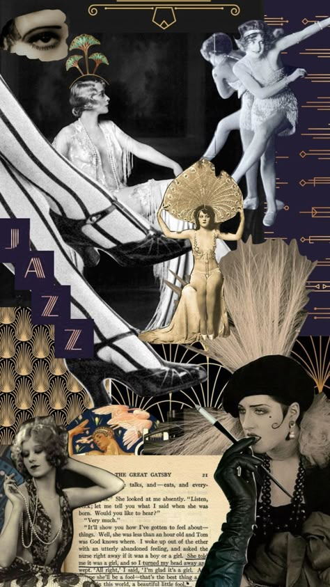 1920s✨ #moodboard #aesthetic #collage #vintage #style #1920s #lightacademia #dance #inspiration #femininity #beauty Victorian Mood Board Fashion, Roaring 20s Moodboard, 1920s Inspired Art, 1920s Fashion Moodboard, 1920s France Aesthetic, Art Deco Collage Ideas, 1920s Theatre Aesthetic, 1920 Fashion Aesthetic, 20s Aesthetic Wallpaper