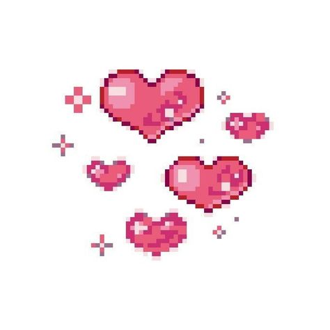 Pixelated Icons, Widgets Pink, Pixel Tattoo, Pixel Heart, Arte 8 Bits, Hello Kitty Aesthetic, Pix Art, Pixel Art Design, Hello Kitty Iphone Wallpaper