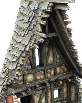 Mordheim Buildings, Miniature Aesthetic, Ruined Tower, Mordheim Terrain, Warhammer Vampire, Warhammer Vampire Counts, Fantasy Terrain, Fantasy Houses, Vampire Counts