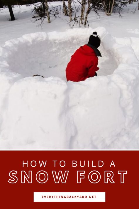 Excited to build an impenetrable fortress snow fort! Snow Fort Ideas, Storybook Stem, Family Day Weekend, Summer Backyard Fun, Snow Forts, Illustration Prompts, Cool Forts, Fort Ideas, Playground Backyard