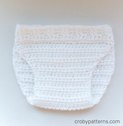 Free Crochet Pattern - Little Bunny Diaper Cover by Croby Patterns Crochet Diaper Cover Free Pattern, Diaper Cover Pattern, Crochet Diaper Cover, Clothes Crochet, Crochet Baby Girl, Baby Clothes Patterns, Haken Baby, Newborn Crochet