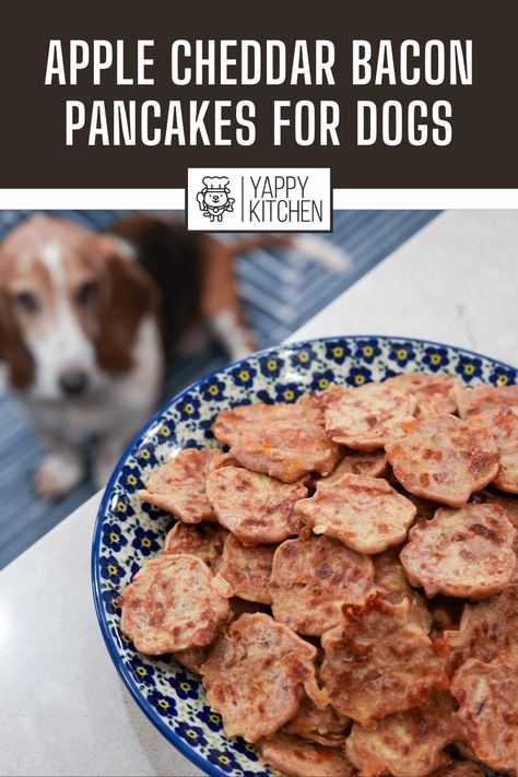 Pumpkin Pancakes For Dogs, Dog Pancakes Recipes, Pancake Recipe For Dogs, Dog Friendly Pancakes, Pancakes For Dogs, Dog Pancakes, Bacon Cheddar Dog Treats, Soft Snacks, Dog Treats Apple