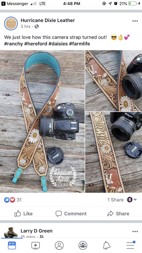 Western Camera Strap, Tooled Leather Camera Strap, Camera Strap Pattern, Handmade Leather Work, Custom Leather Belts, Cowgirl Accessories, Leather Tooling Patterns, Leather Camera Strap, 1 Year Anniversary Gifts