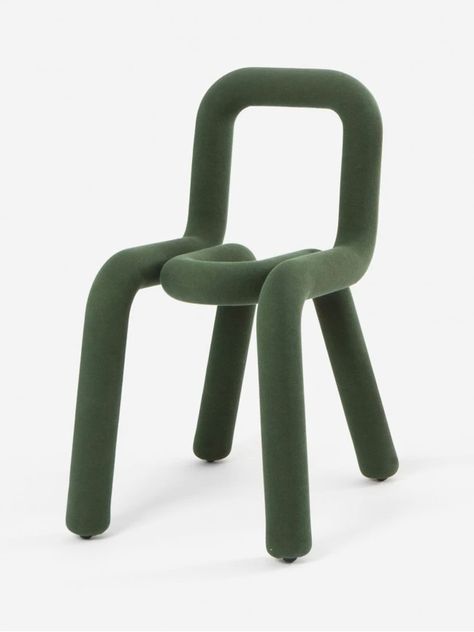 Noodle Chair, Bold Chairs, Iconic Chairs, 강아지 그림, Chaise Design, Green Chair, Tubular Steel, Metal Structure, Polyurethane Foam