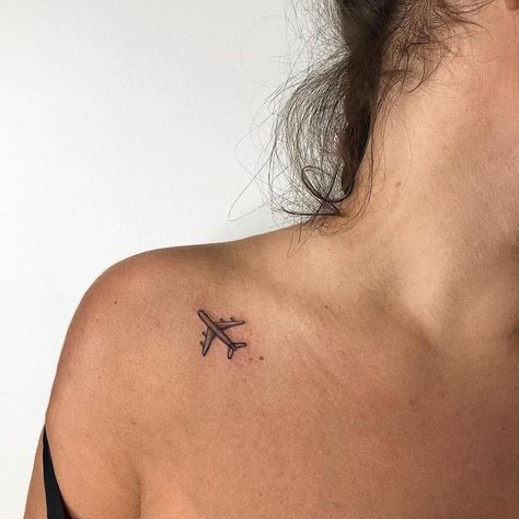 Plane Tattoos Women, Aviation Tattoo Women, Pilot Tattoo Aviation, Airplane Tattoos For Women, Flight Tattoo Airplane, Aviation Tattoo Pilots, Flight Attendant Tattoo, Air Plane Tattoo, Small Plane Tattoo