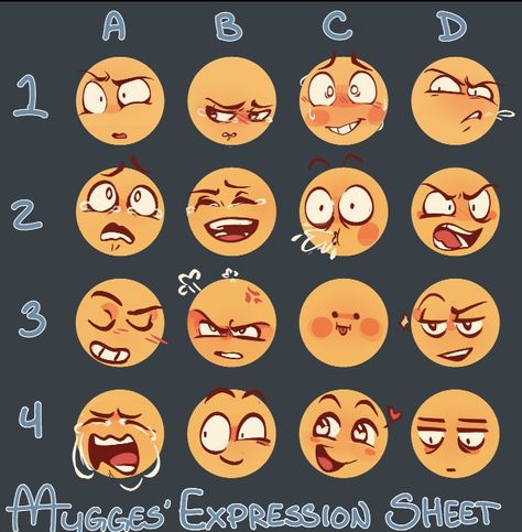 Expression References, Expressions Drawing, Different Facial Expressions, Face Poses, Facial Expressions Drawing, Drawing Refrences, Expression Sheet, Drawing Meme, Different Expressions