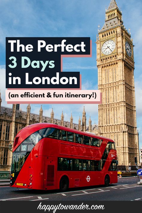 An organized and efficient itinerary for spending three days in England! Three Days In London Itinerary, London In Three Days, London In 3 Days Travel Guide, Three Days In London, London In 4 Days, London 2 Day Itinerary, 3 Days In London Itinerary, Two Days In London, London And Paris Itinerary