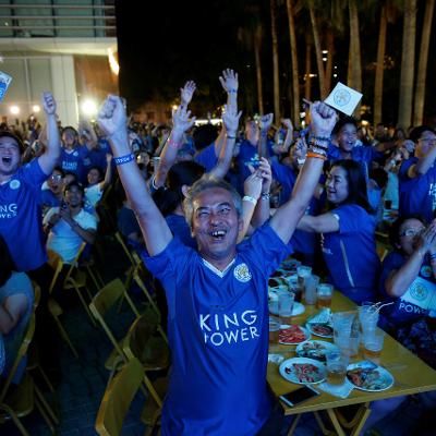 Sports: Thailand Cheers as Far-away Leicester City Nears an Unlikely Soccer Title Soccer Championship, Leicester City Fc, Tottenham Hotspur Fc, Travel Thailand, Fc Bayern Munich, Sports Club, Chelsea Football Club, Chelsea Football, Koh Tao