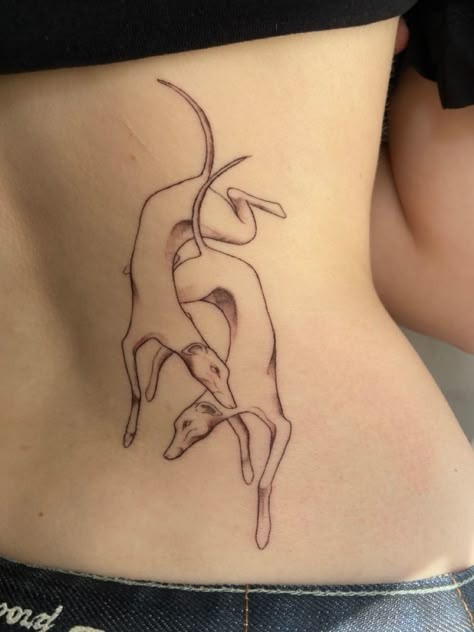 Grey Hound Tattoo, Saluki Tattoo, Lurcher Tattoo, Italian Greyhound Tattoo, Borzoi Tattoo, Dog Skeleton Tattoo, Two Dogs Tattoo, Wiener Dog Tattoo, Whippet Tattoo