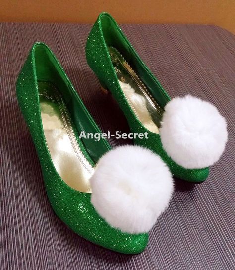 Tinker Bell Shoes, Tinkerbell Shoes, Bell Shoes, Tinkerbell Costume, Butterfly Birthday Theme, Leather Shoes Women, Holloween Costume, Rhinestone High Heels, Halloween Time