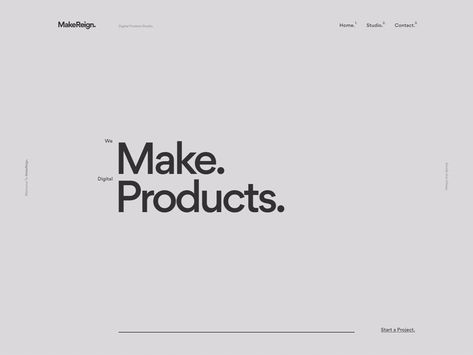 MakeReign Website — 003 by Aristide Benoist Ppt Animation, Webpage Design Layout, Typography Rules, Mesh Gradient, Digital Typography, Interactive Web Design, 포트폴리오 레이아웃, Ui Animation, Documents Design