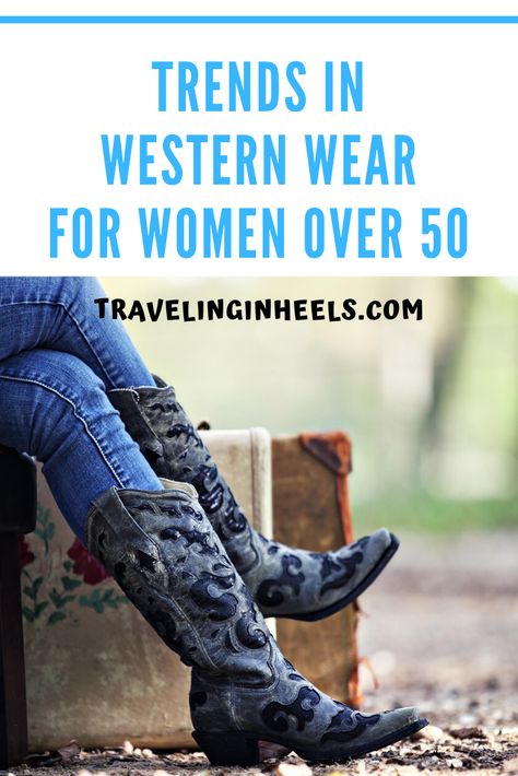 Trends in Western Wear for Women Over 50 #westernwear #styletrends #over50fashion #westernwearwomen Western Ladies Outfits, Western Style Womens Clothing, Western Wear For Plus Size Women, Outfits With Cowboy Boots For Women Over 50, Cowgirl Outfits For Older Women, Women’s Western Boots Outfits, Plus Size Western Wear For Women, Womens Western Wear Outfits, Over 50 Western Fashion