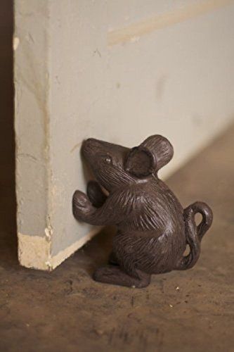 Cast Iron Mouse Rustic Door Stop * See this great product. Iron Mouse, Brown Mouse, Cast Iron Doorstop, Deco Champetre, Rustic Doors, Door Stops, Door Stopper, Iron Doors, Country Home Decor