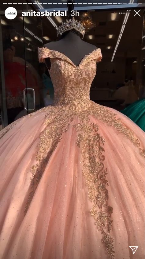 Peach Quinceanera Dress, Rose Gold Sweet 15 Dress, Sweet 16 Rose Gold Dress, Royal Pink Quinceanera Dresses, Sweet 16 Dresses Rose Gold, Sweet 16 Dresses Pink And Gold, Pink And Gold Xv Dress, Pink And Rose Gold Quinceanera Dress, Peach Quince Dress