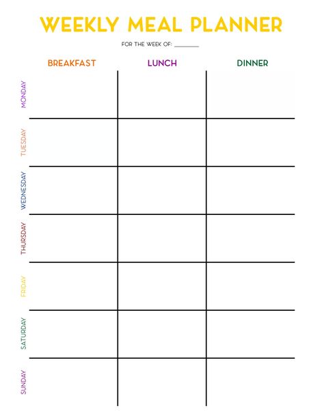 Menu Planner Template, Menu Calendar, Weekly Menu Template, Weekly Meal Planner Template, Monthly Meal Planner, Weekly Menu Planners, Daily Schedule Template, Weekly Menu Planning, Meal Planner Template