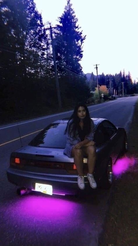 Underglow Car Aesthetic, Underglow Car, Jdm Girls, Nissan 180sx, Mobil Drift, Jdm Wallpaper, Best Jdm Cars, Drifting Cars, Street Racing Cars