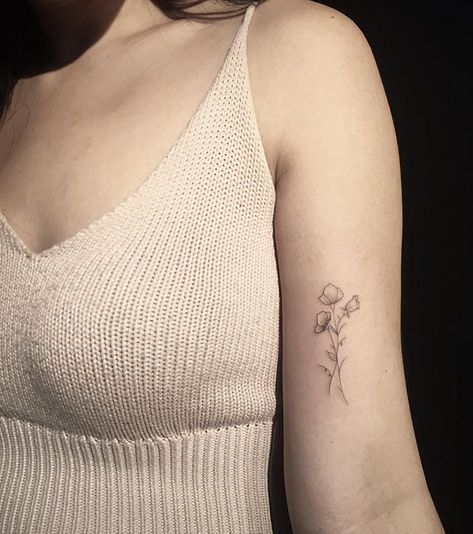 Consider The Wildflowers Tattoo, Wildflower Tattoo Ideas, Wildflower Tattoo Design, Wildflower Tattoos, Sweet Pea Tattoo, Delicate Flower Tattoo, Vogel Tattoo, Nice Tattoos, Wildflower Tattoo