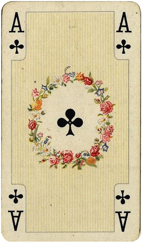 Italian Playing Cards, Aesthetic Playing Cards, Valentine Goth, Old Playing Cards, Playing Card Print, Ace Of Clubs, Animal Paintings Acrylic, Simpson Wallpaper Iphone, Playing Cards Art