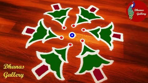 Christmas TREE Rangoli with dots | Simple XMAS kolam | Merry Christmas kolam | new year rangoli | easy muggu New Year Rangoli Easy, Christmas Kolam, New Year Rangoli, Rangoli Easy, Rangoli With Dots, Rangoli Designs, Merry Christmas, Dots, Christmas Tree