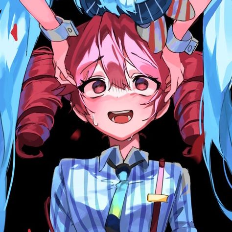 Credits - @newda_AL05 Teto And Miku Matching Icons, Miku And Teto Pfp, Miku And Teto Matching Icons, Miku And Teto Matching Pfp, Miku And Teto Match Pfp, Miku And Teto Mesmerizer Matching Pfp, Teto And Miku Matching Pfp, Matching Birthday Pfp, Matching Vocaloid Pfps