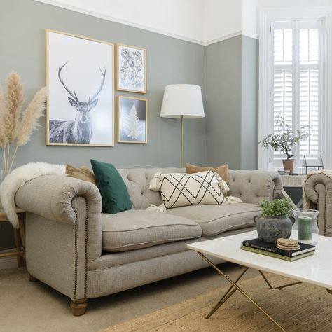 This 1930s home has been injected with a lovely cottage feel | Ideal Home 1930s Living Room Ideas, 1930s Living Room, 1930s Semi, Ideal Home Magazine, 1930s Home, 1930s House, House Bedrooms, Contemporary Cottage, Vintage Details