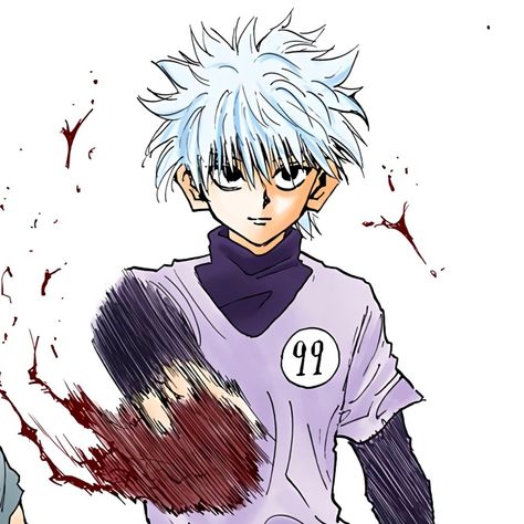 Killua Colored Manga Icons, Killua Manga Colored, Killua Manga, Dog Filter, Yoshihiro Togashi, Manga Colored, Afro Samurai, Killua Zoldyck, Dog Icon