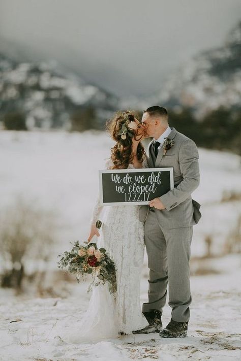 mountainside winter elopement wedding ideas Colorado National Parks, Winter Elopement, Winter Mountain, Wedding Winter, Colorado Elopement, Estes Park, Winter Adventure, Ceremony Venue, Adventure Wedding