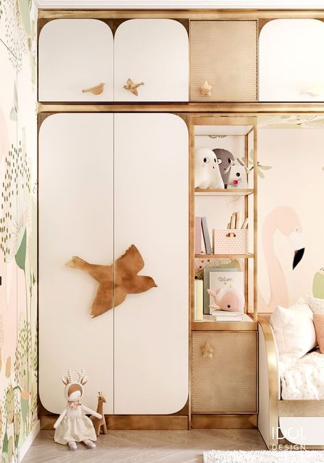 Kids Bedroom Wallpaper, Chic Bedroom Design, Kids Cabinet, Kids Bedroom Designs, Wardrobe Design Bedroom, Kids Interior Room, The Cabinet, Kids Wardrobe, Kids Interior