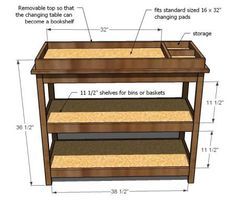 Diy Changing Table, Baby Crib Diy, Best Baby Cribs, Baby Nursery Diy, Diy Crib, Changing Table Dresser, Baby Changing Table, Baby Changing Tables, Diy Baby Furniture