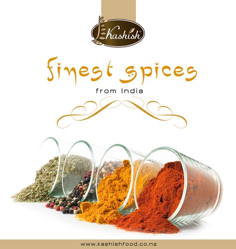 Spices‬ add the amalgamation of ‪flavor‬ ‪aroma‬ & ‪‎health‬ to your ‪food‬‪ ‎Kashish‬ ‪International‬ ‪takes‬ ‪‎utmost‬ care in selecting the ‪best‬‪ organically‬ ‪ ‎grown‬ spices that are brought to you from their ‪native‬‪ land‬. Spices ‪‎Importers,‬ Spices ‪‎Supplier‬, ‪Auckland‬ ‪‎New Zealand‬ To know more and order spices visit the link  http://kashishfood.co.nz/spices.html Spices Creative Ads, Spices Logo, Curry Mayo, Spice Photography, Powder Photography, Organic Food Packaging, Spices Photography, World Food Day, Time Magic