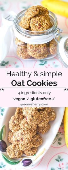 Vegan Oat Cookies, Healthy Oat Cookies, Tummy Tightening, Oat Cookie Recipe, Cookies Kids, Prediabetic Diet, Vegan Cookies Recipes, Healthy Cookie Recipes, Oat Cookies