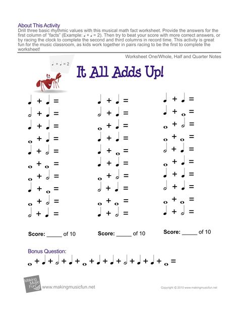 Adding note values fun! Music Rhythm Worksheets, Free Music Theory Worksheets, Music Scales, Rhythm Worksheets, Addition Worksheet, Music Math, Music Theory Worksheets, Music Teaching Resources, Middle School Music