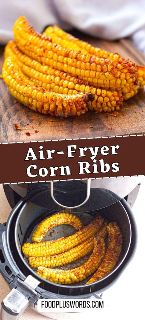 Fried Corn On The Cob Recipe, Corn Ribs Recipe, Bbq Corn On The Cob, Fried Corn On The Cob, Rib Dinner, Air Fryer Corn, Corn Ribs, Summer Appetizers, Bbq Corn