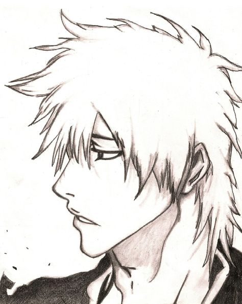 10. Ichigo Deicide Ichigo Kurosaki Drawing, Ichigo Sketch, Ichigo Drawing, Dangai Ichigo, Bleach Sketch, Ichigo Bankai, Ichigo Kurosaki, Bleach Characters, Paper Drawing