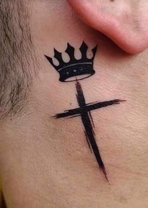 Neck Tattoos Unique, Side Neck Tattoo Men, Cross Neck Tattoo Men, Man Neck Tattoo, Neck Cross Tattoo, Front Neck Tattoos For Men, Small Neck Tattoos Men, Side Neck Tattoos For Men, Side Tattoos For Men