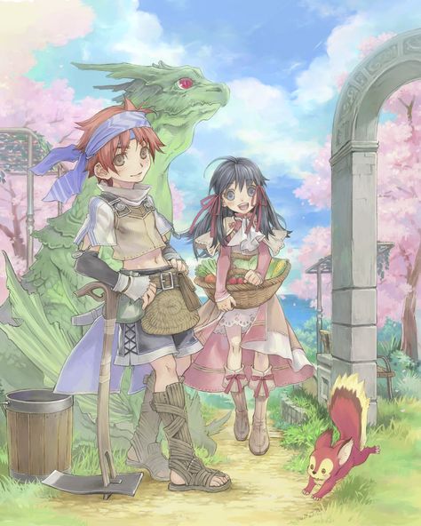 Harvest Moon Art, Wolf Child, Cheap Pc, Harvest Moon Game, Rune Factory 4, Rune Factory, Art Et Illustration, Pc Games, Harvest Moon