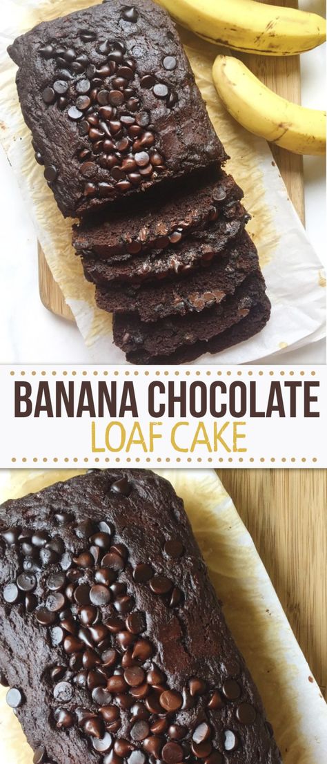 Cake Flour Recipe, Delicious Banana Bread Recipe, Chocolate Loaf, Chocolate Loaf Cake, Chocolate Banana Cake, Loaf Cake Recipes, Protein Cake, Healthy Cake Recipes, Chocolate Oats